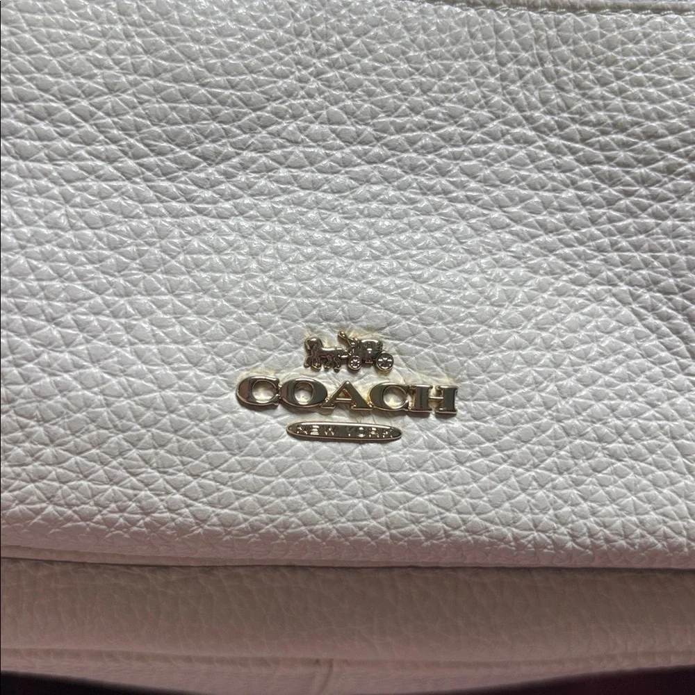 Coach Charlie Mini Backpack Chalk White Black With Dustbag